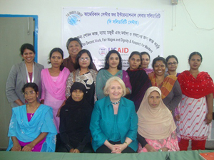 Garment workers and US Ambassador 